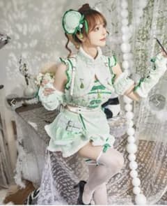 malymoon もこもこハーネスチャイナ ミントグリーン チャイナ服 メイド