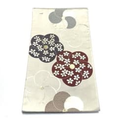 帯6044 ○高級 正絹 六通 袋帯 ねじ梅 - メルカリ