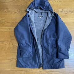 ネイビー ナイロンジャケット フリース裏地ブルックスブラザーズメイド