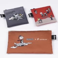 新品 スヌーピー LOQI スターラックス航空 ポーチ エコバッグ 匿名配送