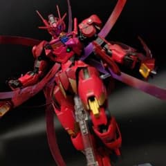 水星の魔女 ガンダムエアリアル フルメカニクス 赤いガンダム 【全塗装