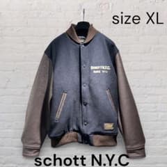 Schott N.Y.C. スクーカム レザースタジャン XL 刺繍 美品 - メルカリ