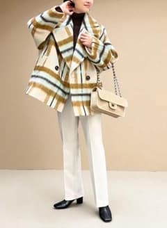 定価7,5万 ほぼ未使用 ユナイテッドアローズ シャギーチェックショート