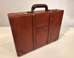 クラシックブラウンレザー ビジネスバッグ - メルカリ