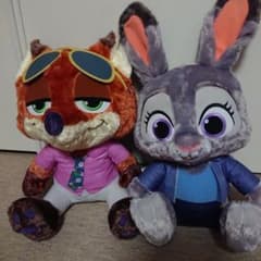 7*o様 ズートピア2 スーパーラージ ぬいぐるみ ジュディ & ニック 2点