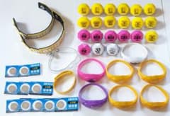 ヒプノシスマイク ジュエルリングライト LEDリストバンド 予備電池付き