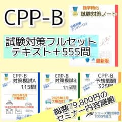 2026最新】CPP-B 試験対策フルセット 対策ノート 厳選555問 - メルカリ