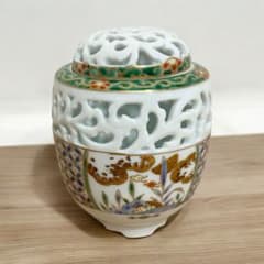 深野泰山 香炉 三川内焼 平戸泰山窯 伝統工芸 赤絵屋 - メルカリ