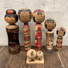 昭和レトロ 伝統工芸品 民芸品 郷土玩具 こけし 小芥子 木製 日本人形