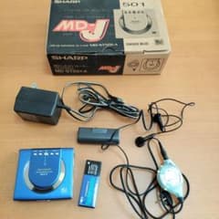 SHARP MD-ST501-A ポータブルMDプレーヤー ブルー ジャンク品 - メルカリ