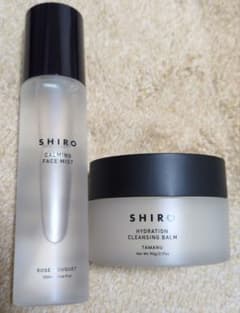 新品SHIRO化粧水ローズブーケフェイスミスト&沖縄県タマヌクレンジング