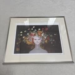 希少 アンティーク レオノールフィニ 1908～1996 直筆サイン 額縁付