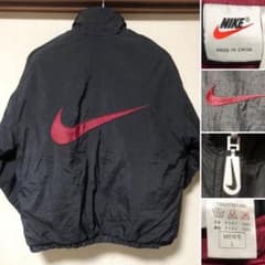 銀タグ 90s NIKE ナイロンジャケット ビックスウッシュ リバーシブル