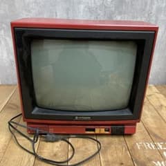 4F 【希少・レトロ】HITACHI 日立 12型 ブラウン管テレビ B12（赤