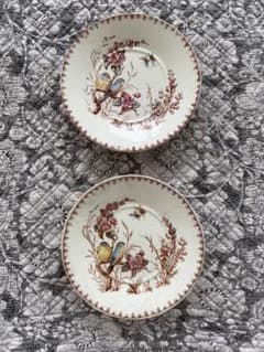 フランスアンティークリュネビィル窯Mesangeソーサーデザートプレート