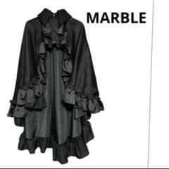な*な様 美品‼︎MARBLE 黒 ロングケープヴァンパイアケープ フレアー