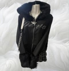 y2k フーディ フェアリーグランジ ファー ロック 平成ギャル NANA