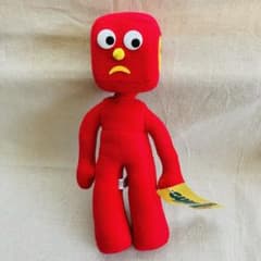 当時物／レア タグ付き ガンビー ブロックヘッドG ぬいぐるみ 可動