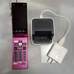 KYOCERA KYF38 ピンク 充電ドック付au ガラケーかんたんケータイ