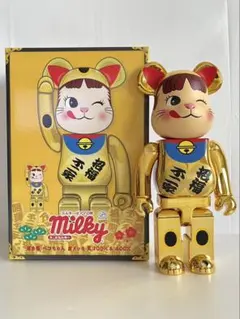 2026年最新】BE@RBRICK 招き猫 ペコちゃん 金メッキ 1000の人気