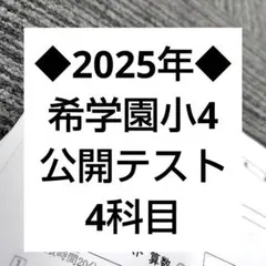 2026年最新】希学園 小4 公開テストの人気アイテム - メルカリ