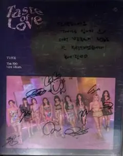 TWICEサインアルバム （Taste of Love）+ メッセージ付き - メルカリ