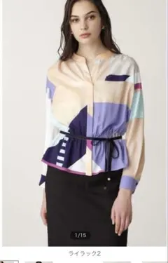 2026年最新】◇カラーブロックプリントブラウス PINKY&DIANNE ピンキー