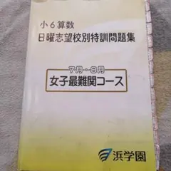 2026年最新】浜学園 小6 志望校別特訓問題集の人気アイテム - メルカリ