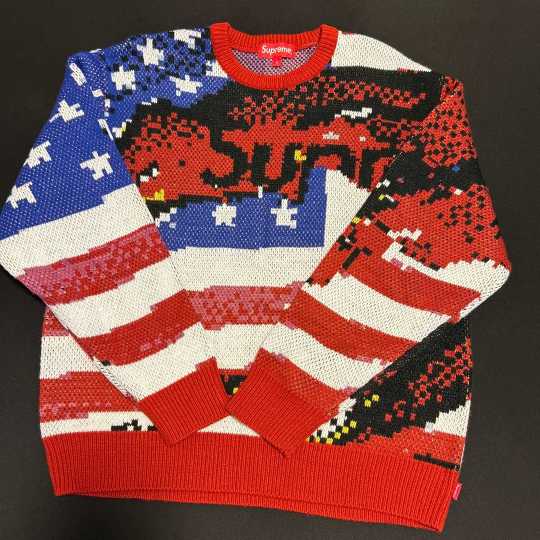 2026年最新】supreme digital flag sweaterの人気アイテム - メルカリ