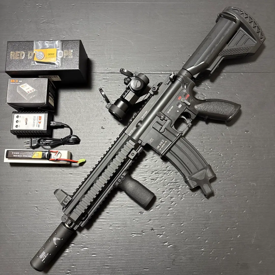 引退セット 次世代電動ガン HK416D＋M4パトリオット＋装備多数 東京