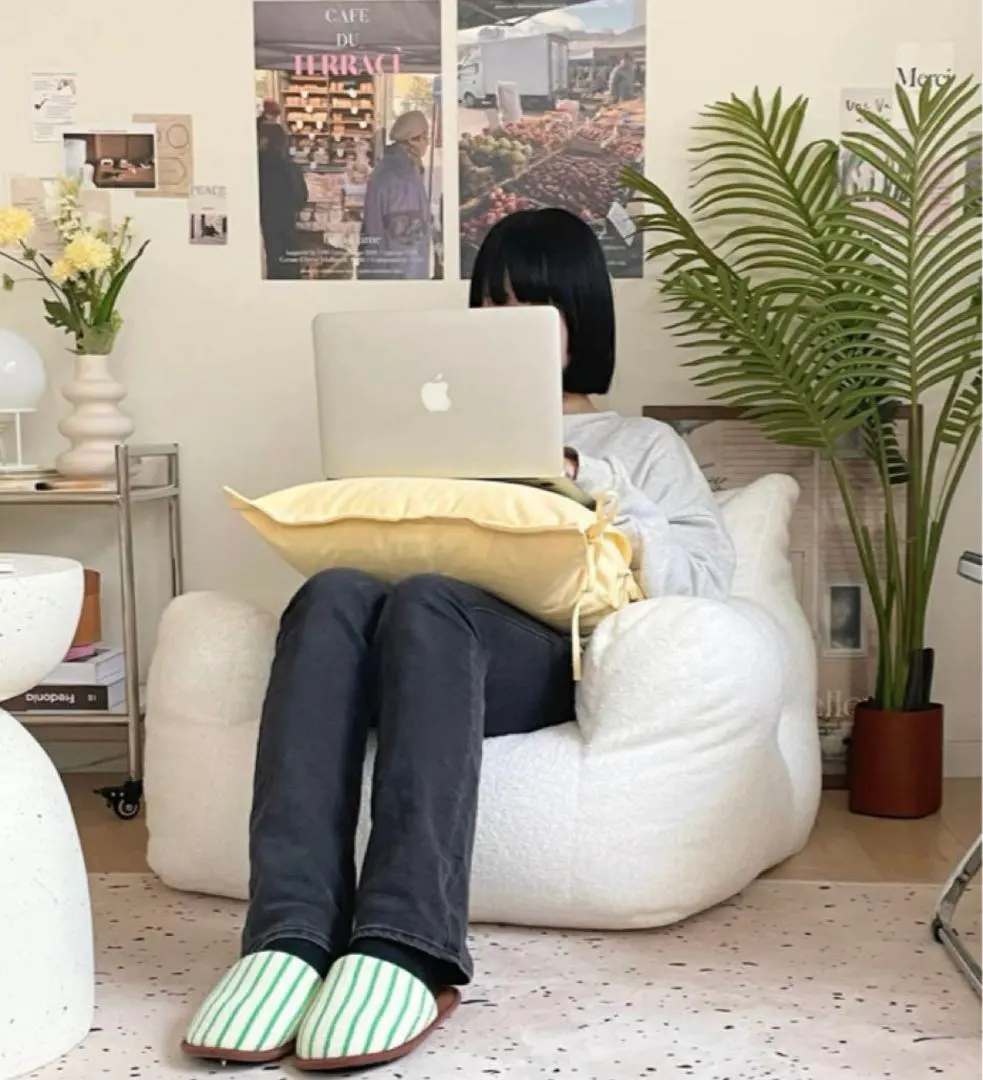 販売終了品✨tofu トーフ ビーズソファ アネモネ ホワイト 白