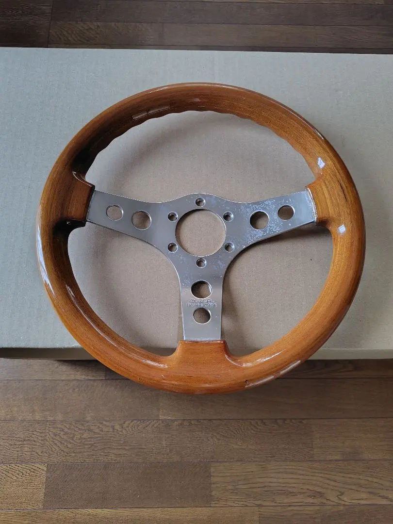 希少！HKSゴールドホーンボタン&OBAウッドステアリング