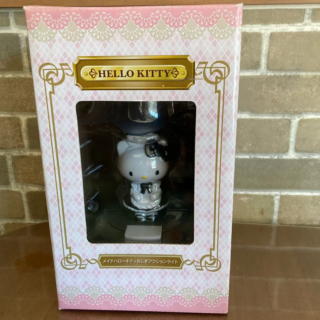 希少メイド ハローキティ おじぎ アクションライトフィギュア型2007年