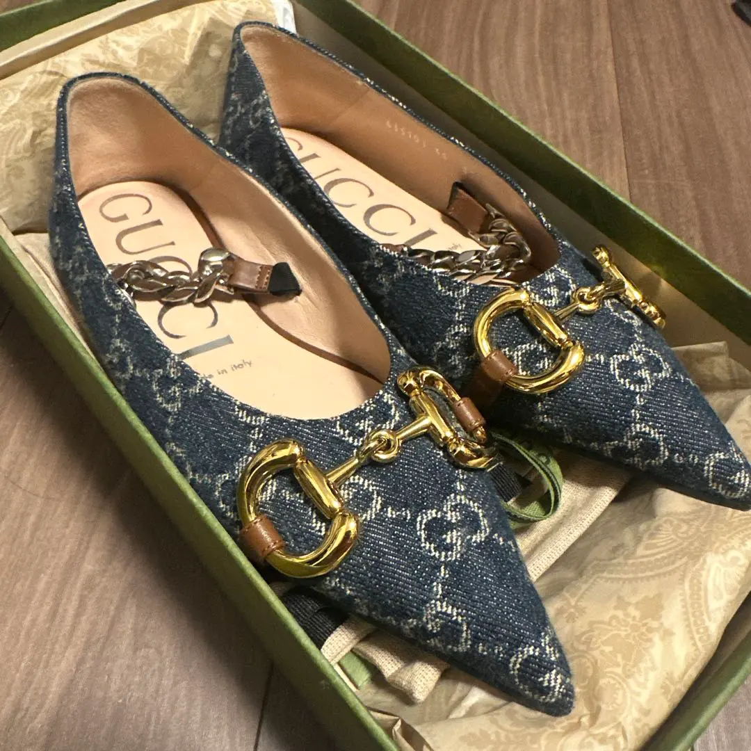 2026年最新】GUCCI つま先：ポインテッドトゥ フラットシューズ