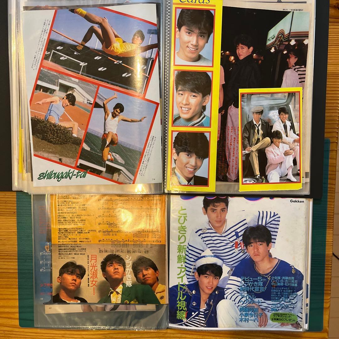 シブガキ隊 雑誌切り抜き ファイル2冊 大量 超レアヤンソン♪ 他