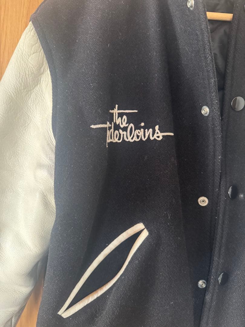 TENDERLOIN スタジャン ブラック/ホワイト - メルカリ