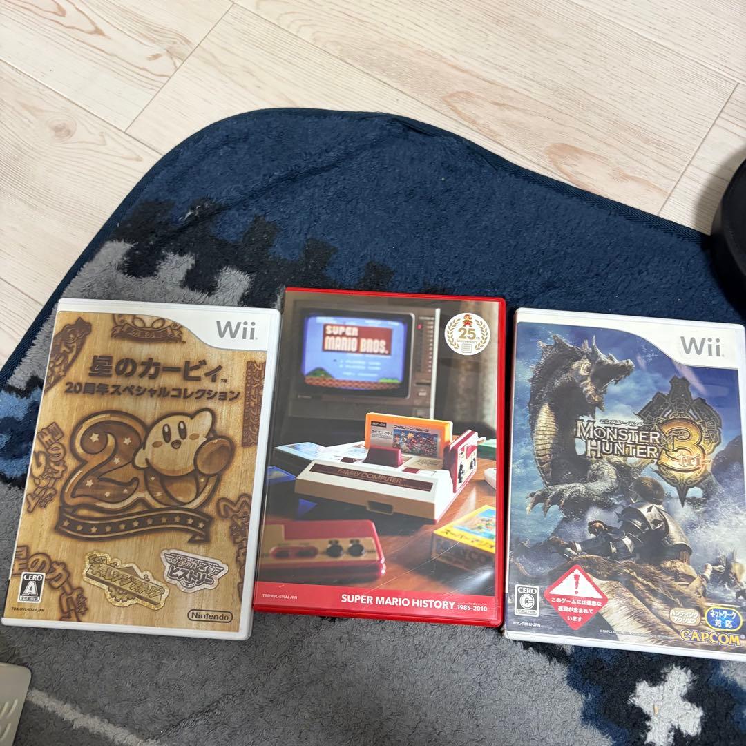 Wiiゲームソフトセット 星のカービィ・マリオ・モンハン - メルカリ