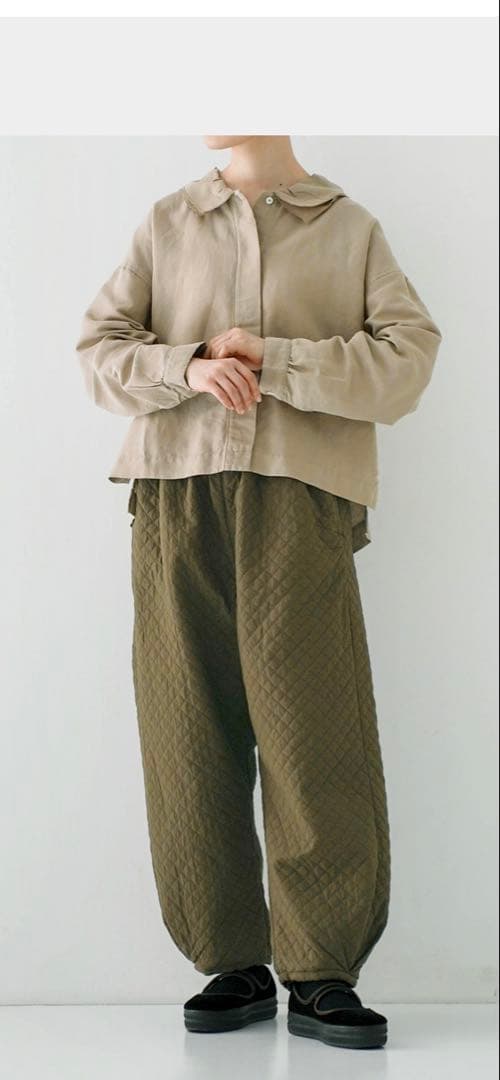 【美品】ネストローブ　コットンリネンツイルダブルカラーシャツ コットンリネンツイルダブルカラーシャツ｜nest Robe / CONFECT ONLINE