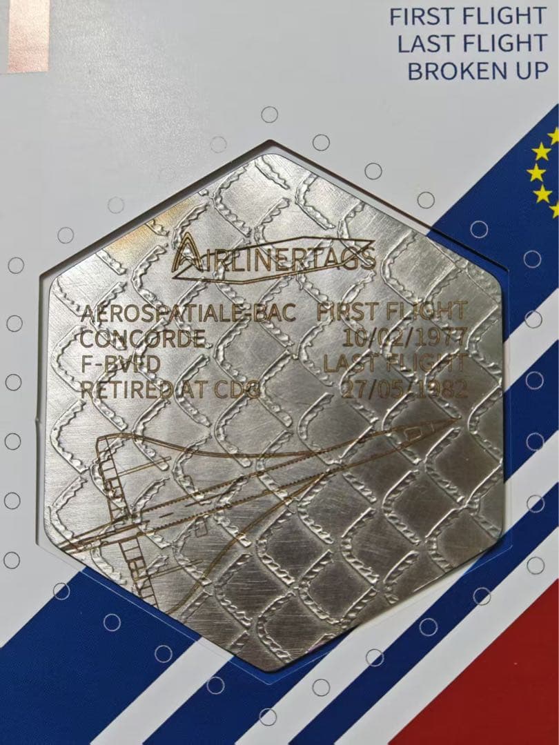 AF フランス航空 Concorde超音速旅客機 2025年新作 六角形 - メルカリ