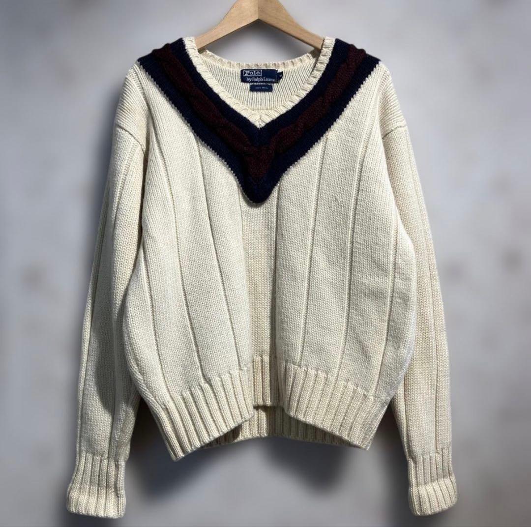 POLO RALPH LAUREN チルデンニット 90s 上杉柊平着用 - メルカリ