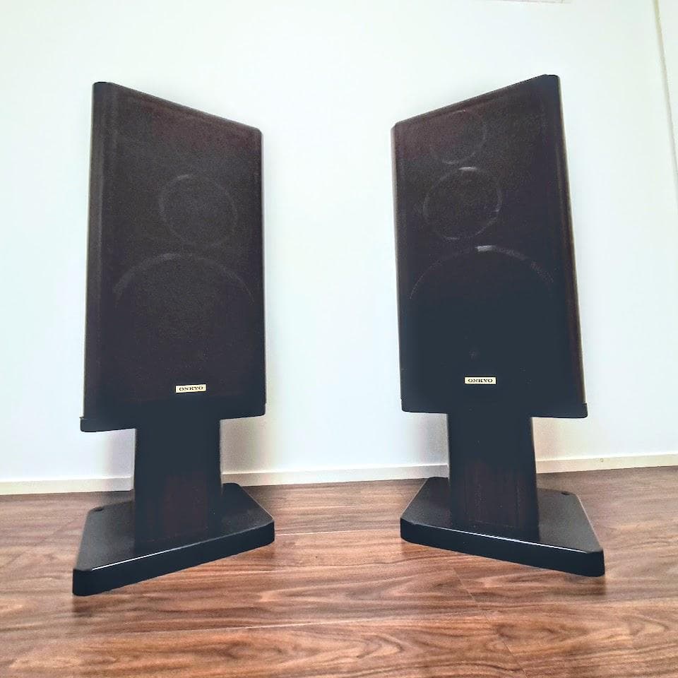 ONKYO名機3WAY スピーカー+スタンド｜ONKYOの本気 エッジ交換済み