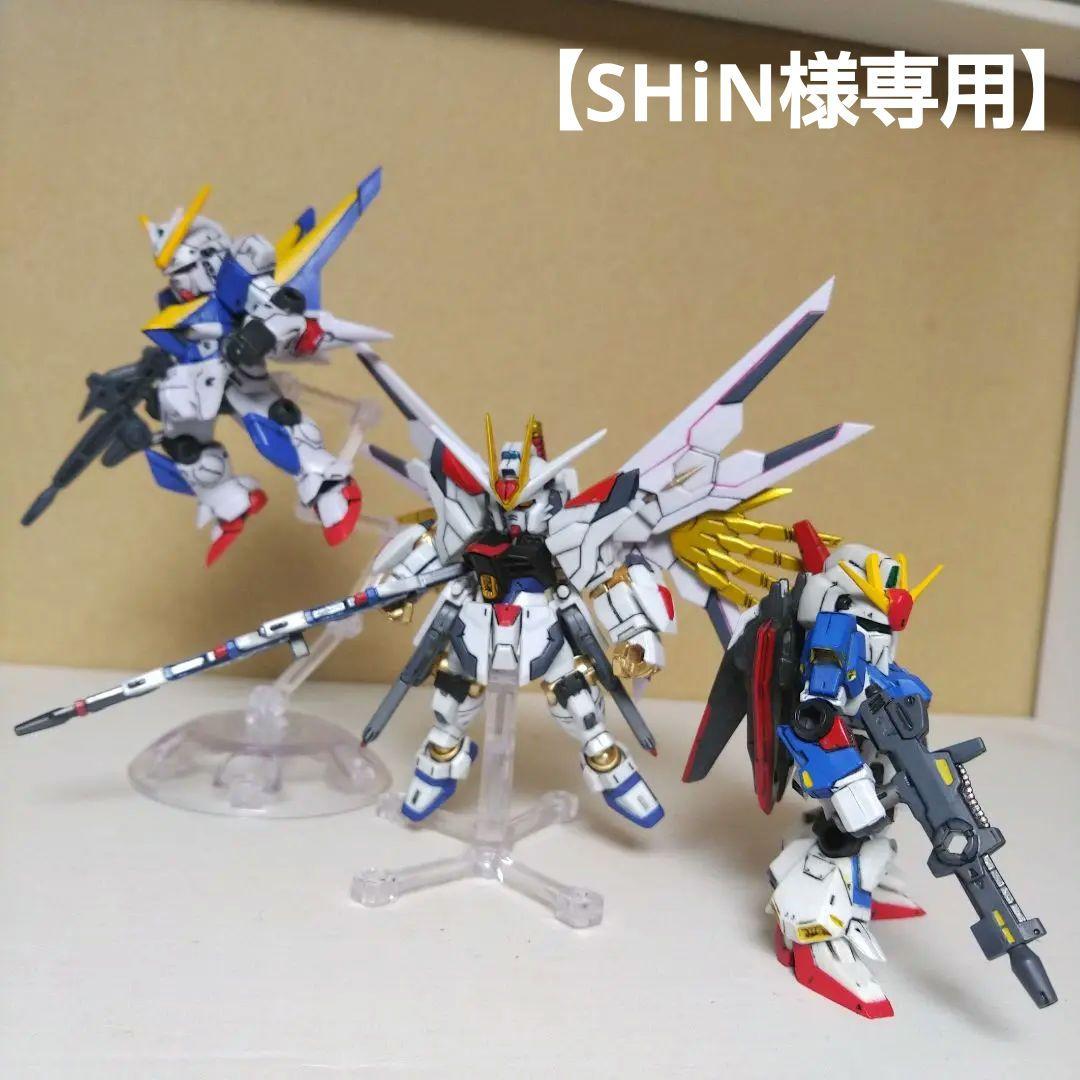 SHiN様専用】モビルスーツアンサンブル3体セット 金属色部分塗装