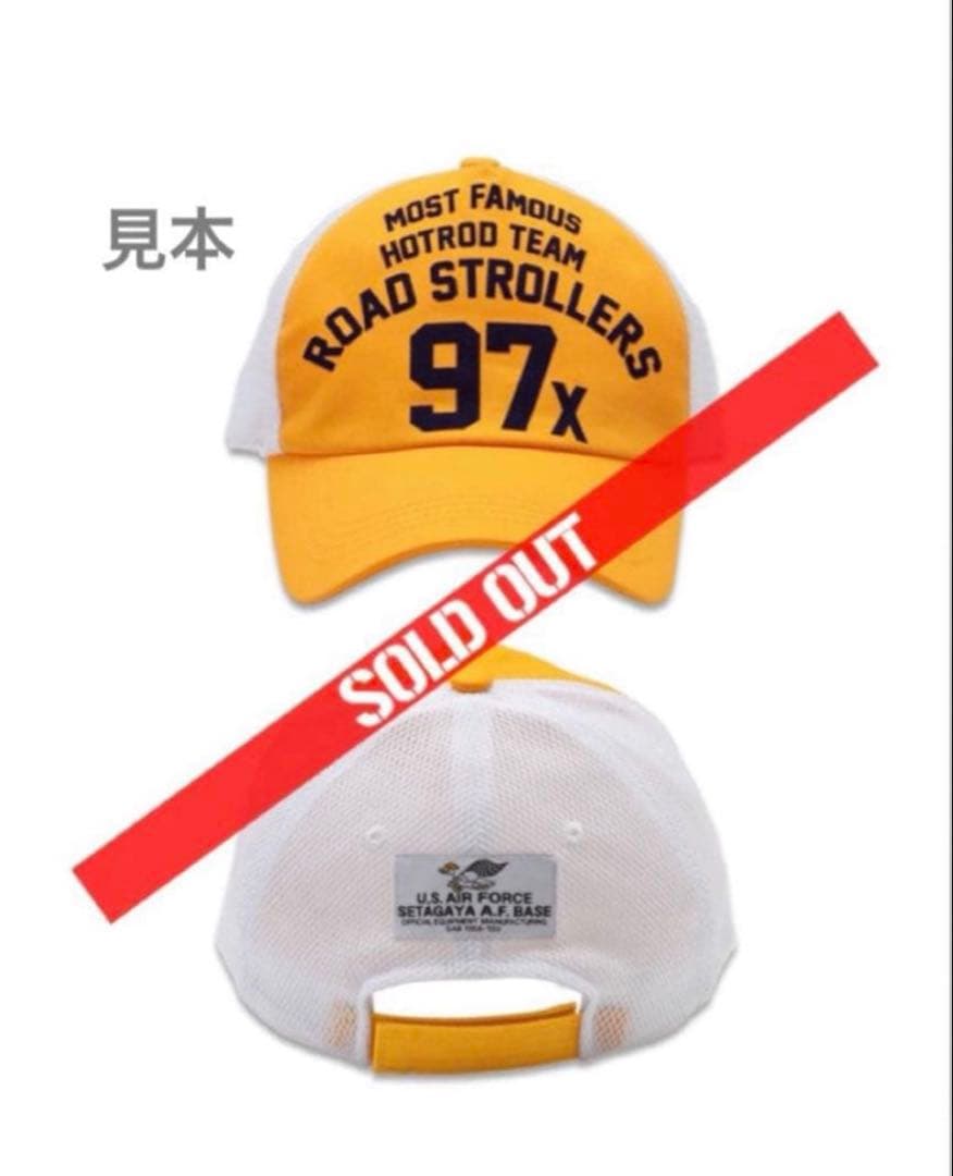 世田谷ベース正式装備品 TEAM CAP (イエロー)/オフィシャルステッカー