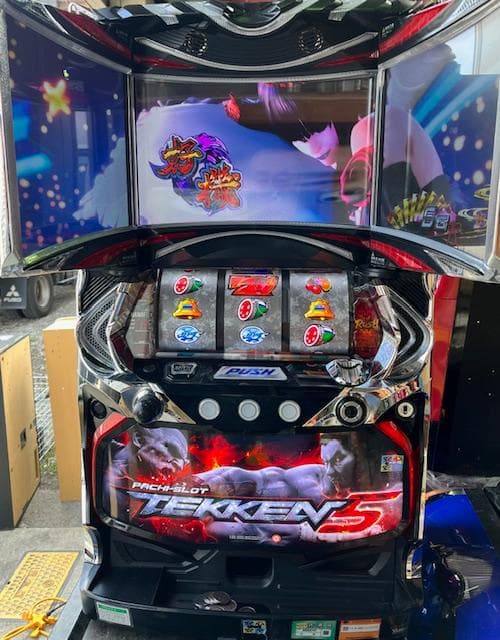 パチスロ実機Sパチスロ鉄拳5DCコイン不要機ボリューム調整付 - メルカリ