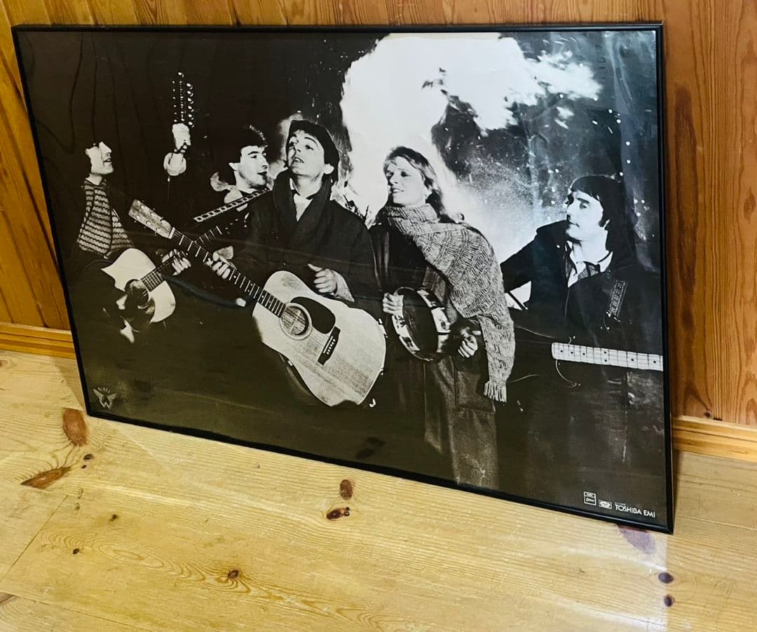 激レア！ポールマッカートニー　ウイングス（Wings）告知ポスター（B1サイズ） 激レア！ポールマッカートニー ウイングス（Wings）告知ポスター（B1