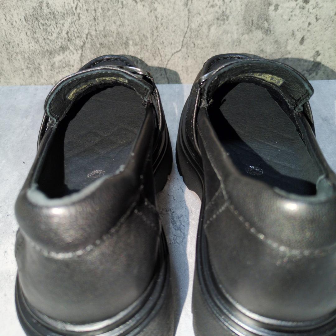 【新品未使用✨】ブソラ ローファー バックル 厚底 レザー 22.5cm