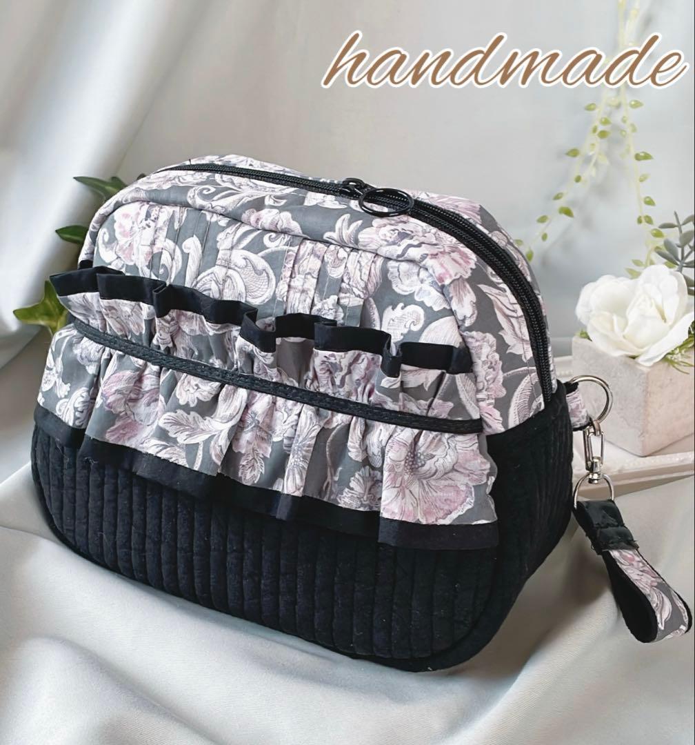 ハンドメイド＊リバティ アレキサンダーマーブル/ポーチ 78 底板付き