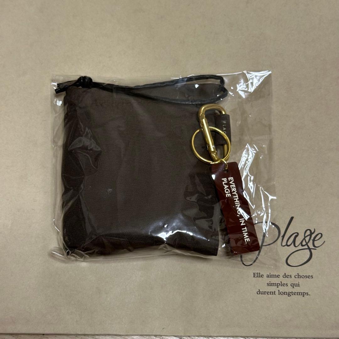 plage ノベルティ エコバッグ ブラウン