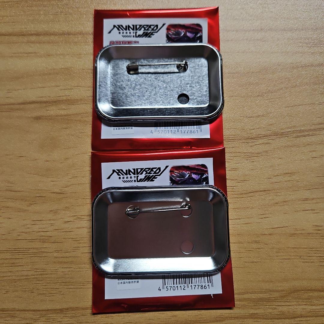 ハンドレッドライン ハンドラ スクエア缶バッジ 面影歪 丸子楽 - メルカリ