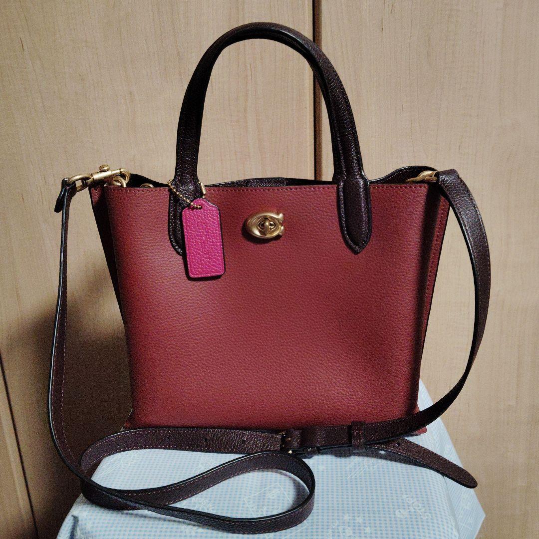 セール【超美品】COACH コーチ 2Way ショルダーバック (小さ目) Coach コーチ 2WAY ショルダー ミニサッチェル 関税送料込 (Coach